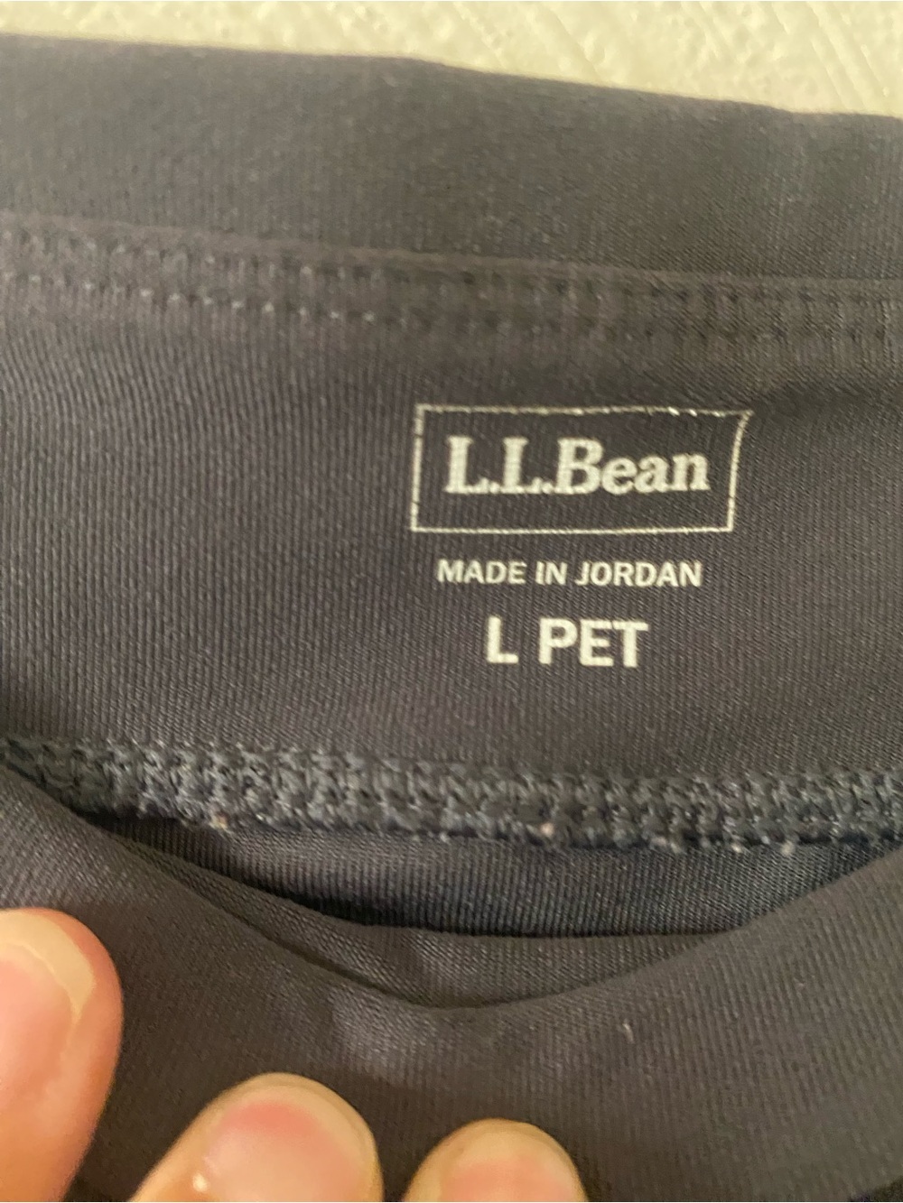 L.L.Bean L Petite Charcoal Gray Straight Leg Pull On Active Athleisure Pants - Picture 4 of 4